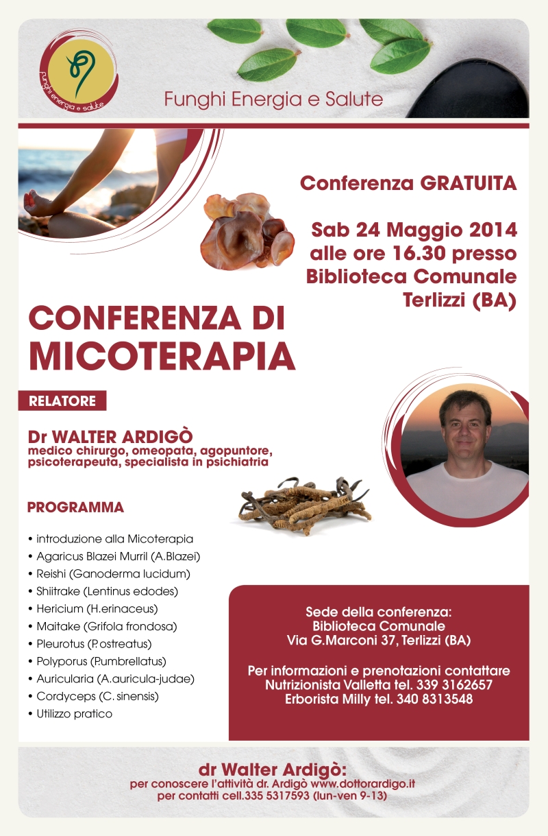 Conferenza di Micoterapia